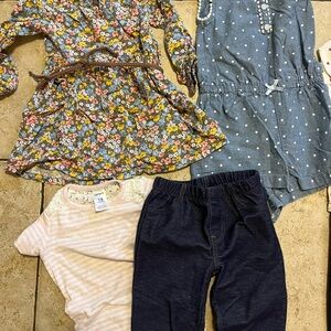 Carter’s Oskgosh and Gymboree sets 18m